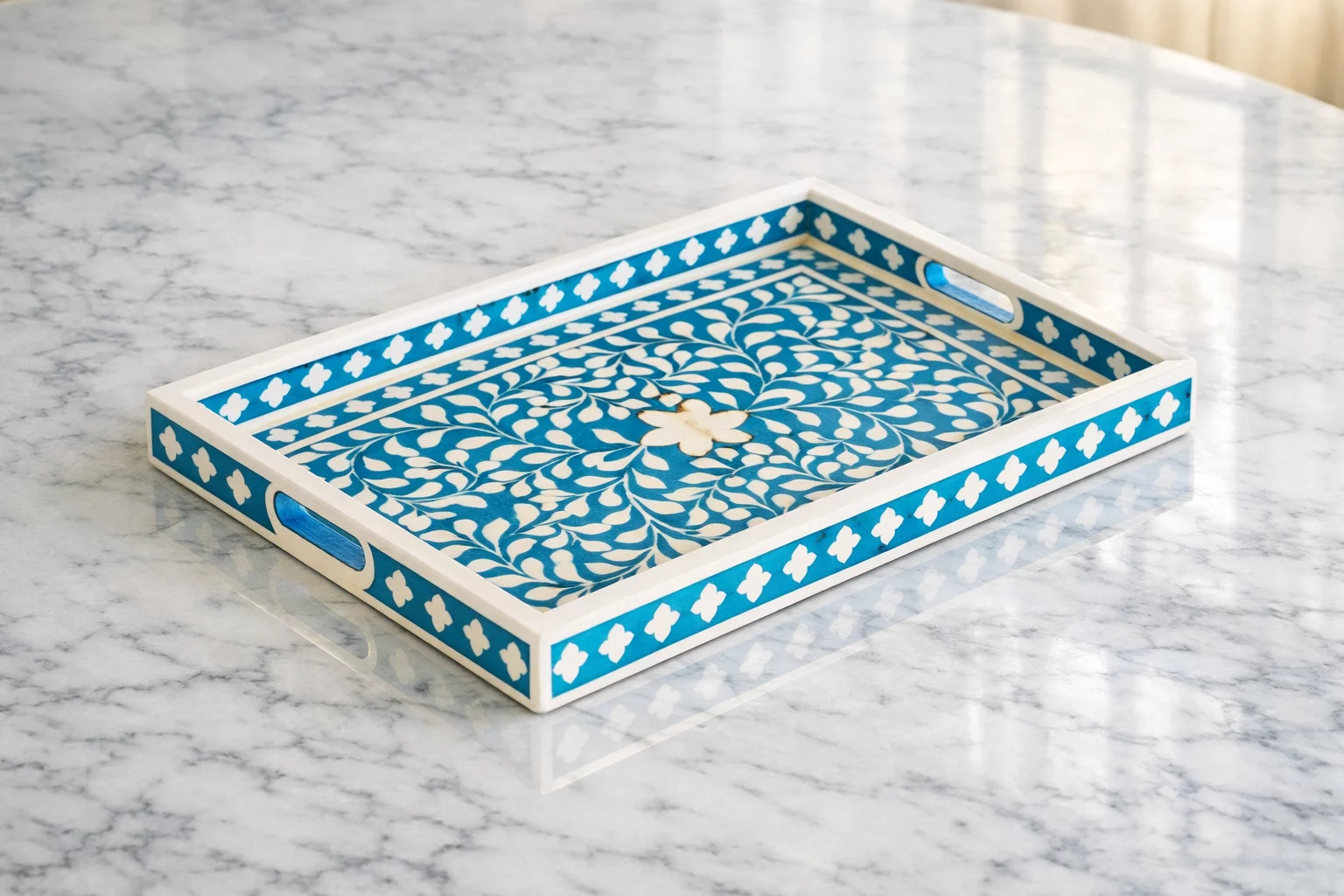 Bone Inlay Serving Tray