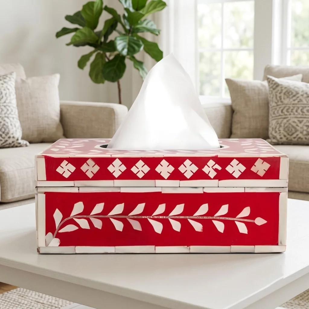 Bone Inlay Tissue Box Hindustan Exports Saif Khan Sarai