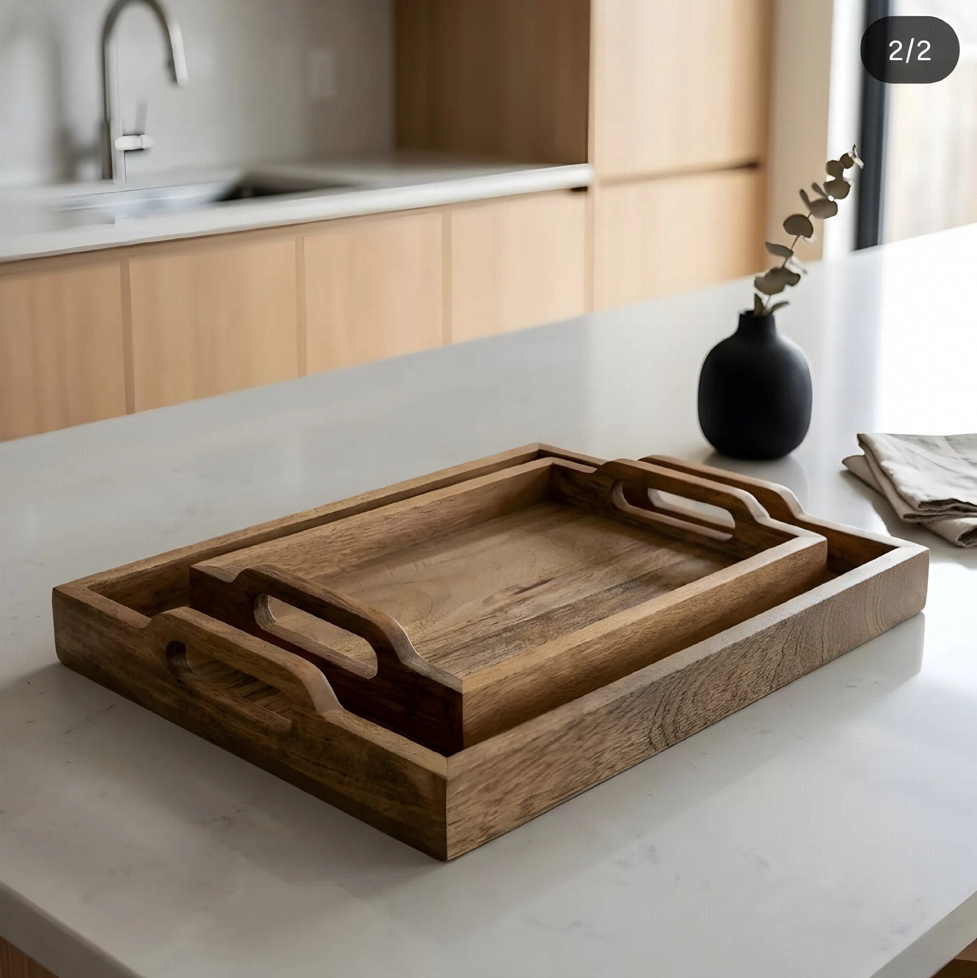 Handcrafted Wooden Serving Tray