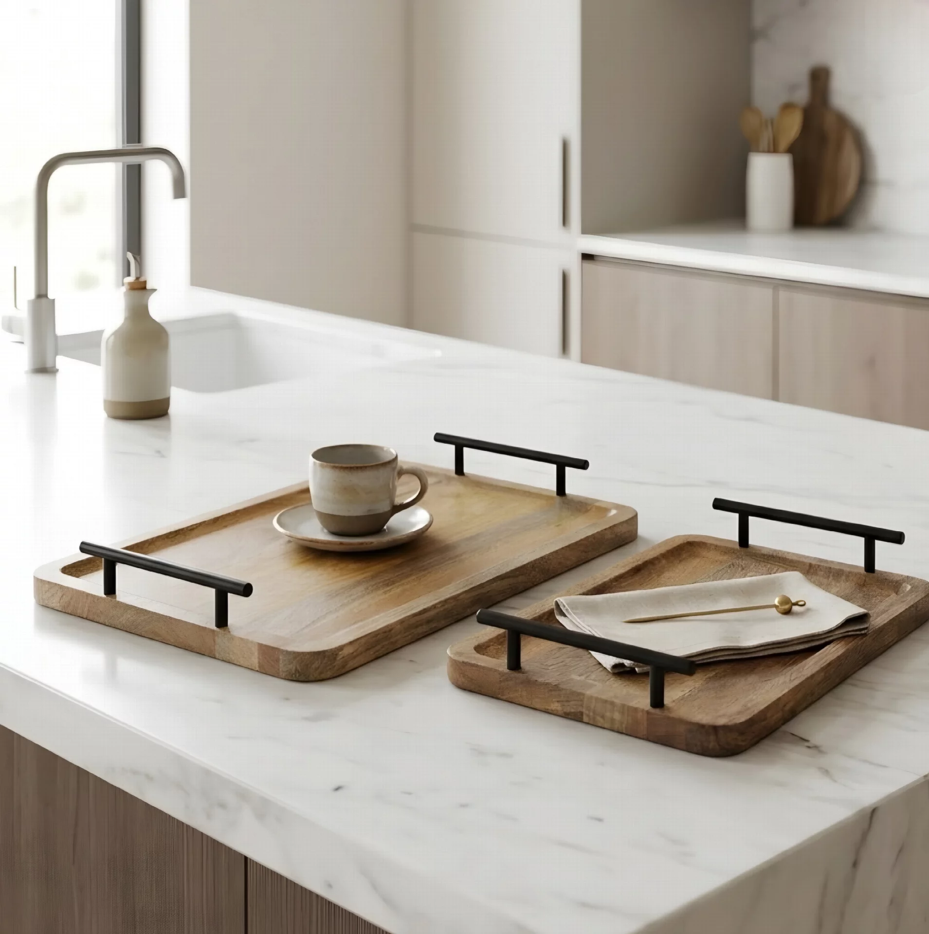 Handcrafted Wooden Serving Tray