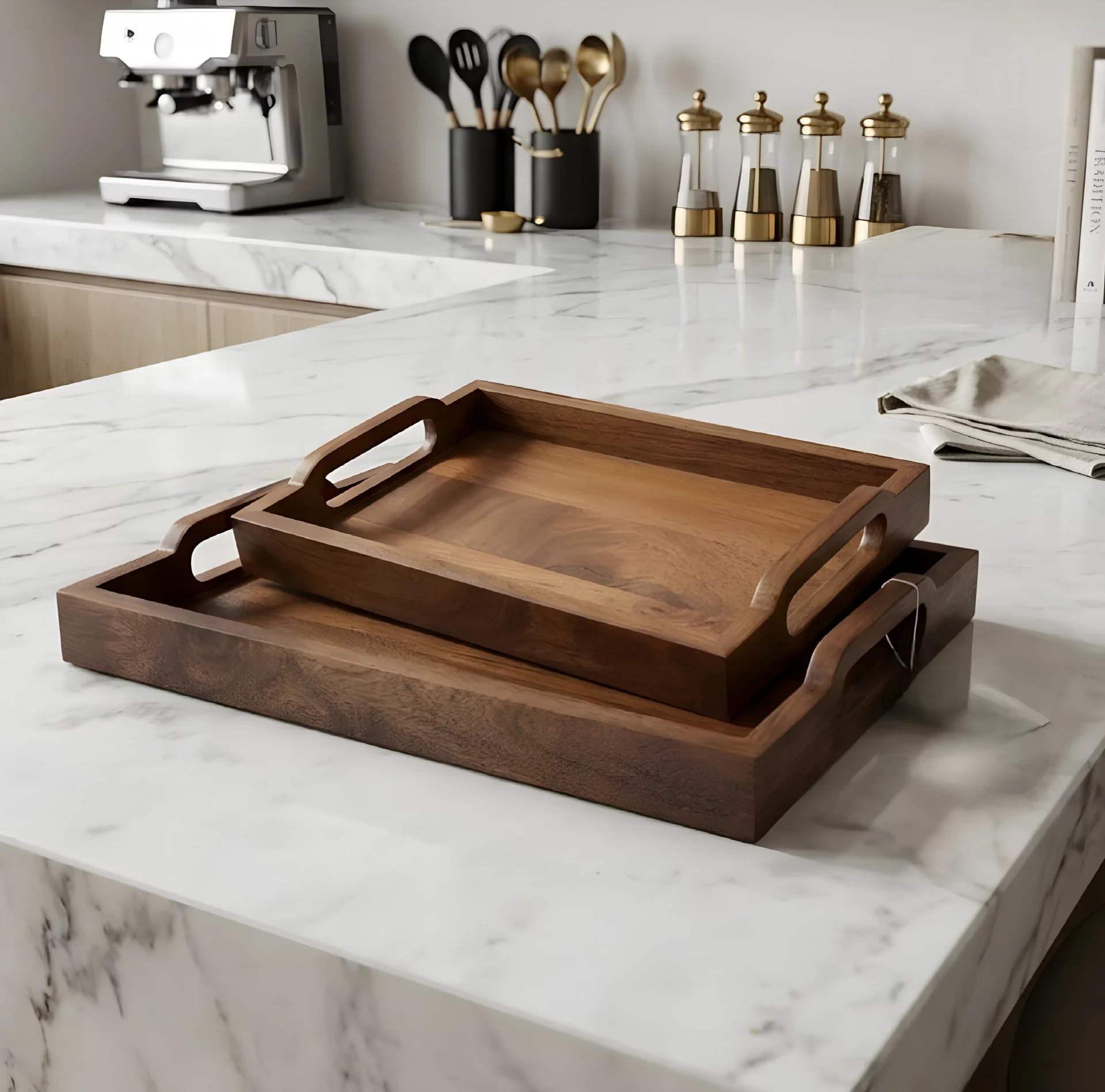 Handcrafted Wooden Serving Tray