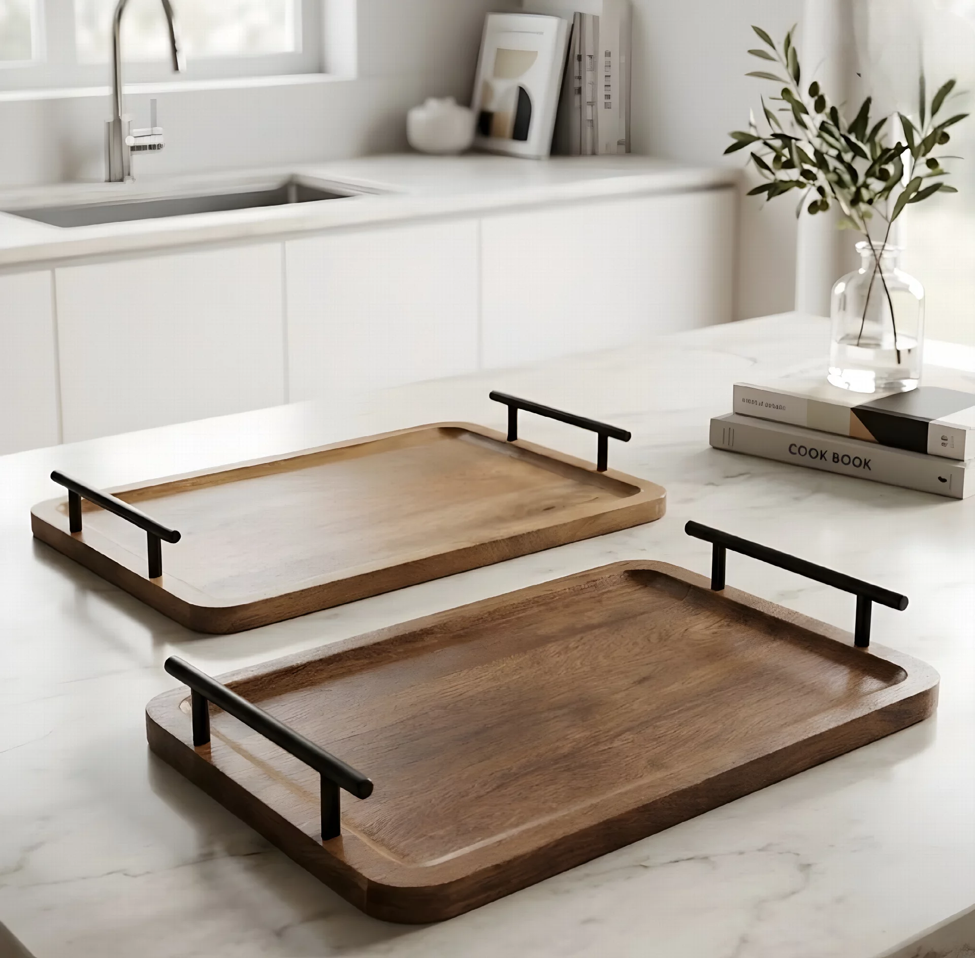 Handcrafted Wooden Serving Tray