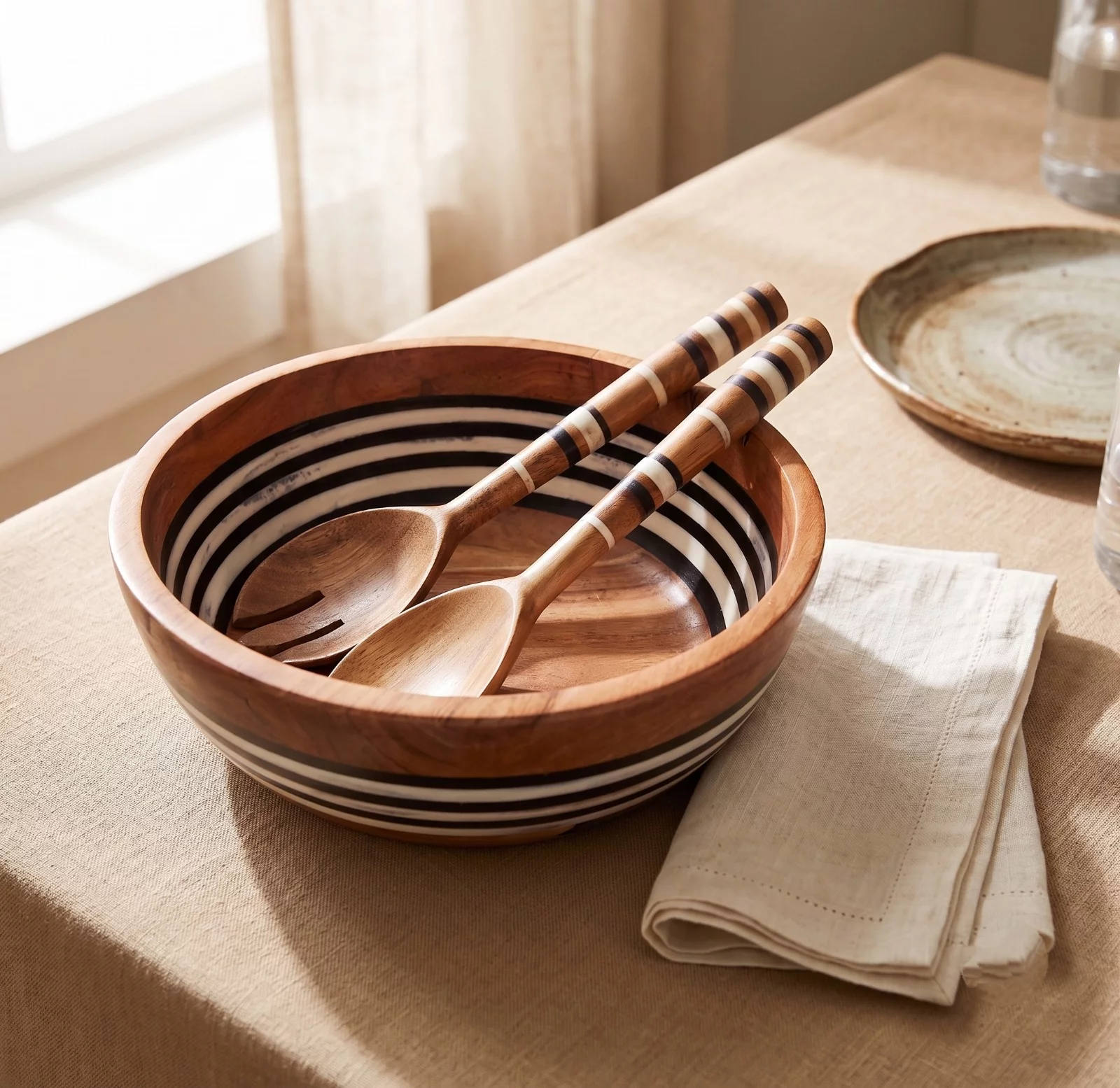 Premium Non-Stick Cooking Spoons & Salad Bowl Set Hindustan Exports Saif Khan Sarai