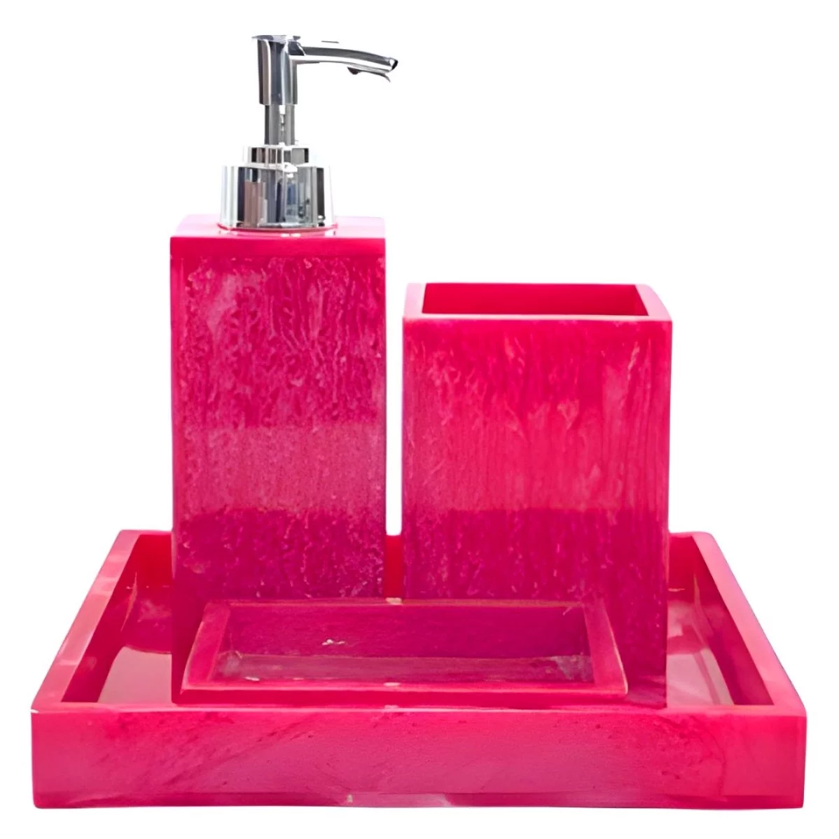 Handcrafted Resin Bathroom Accessory Set Hindustan Exports Saif Khan Sarai