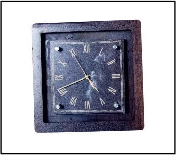 Freny Exim 12 Inch Wooden MDF English Numeral Wall Clock