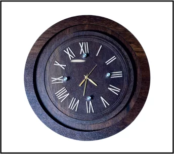 Freny Exim 12" Inch Wooden MDF English Numeral Round Analog