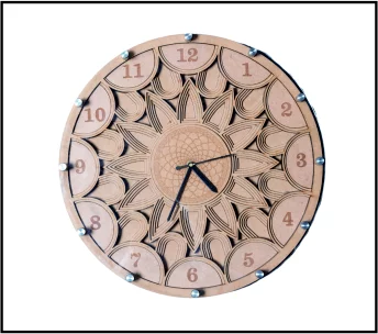 Freny Exim 12 Inch Wooden Wall Clock