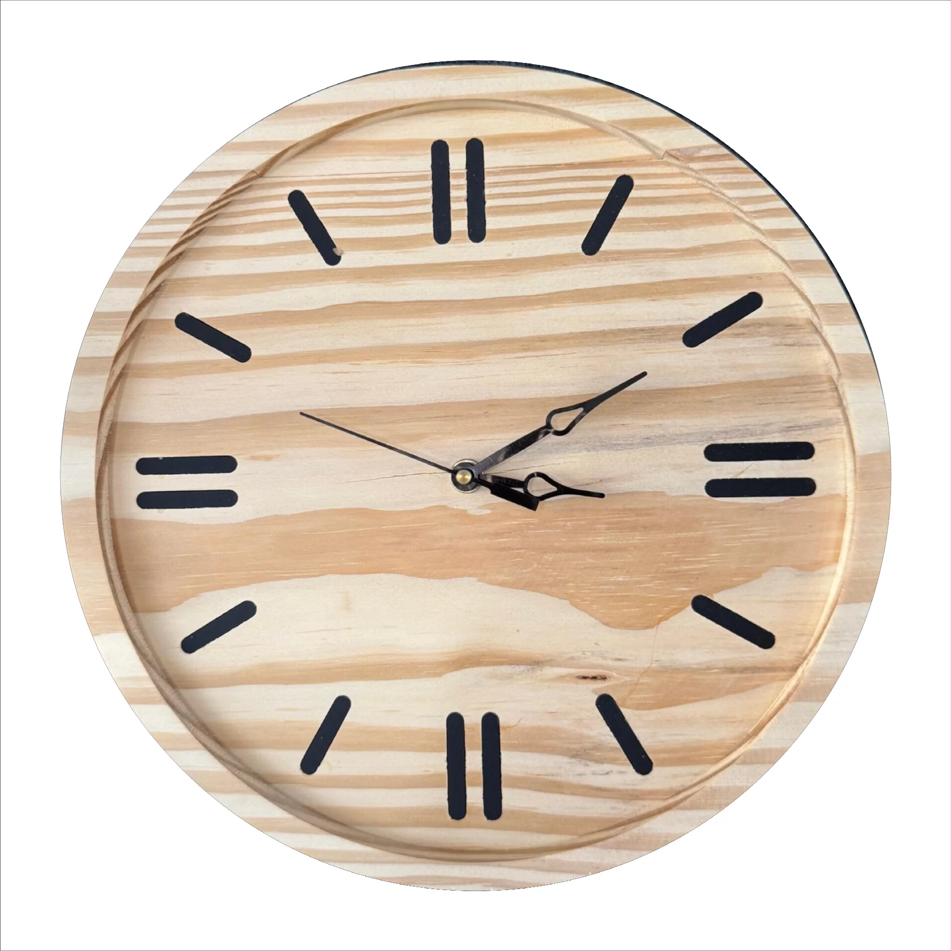 Wooden Wall Clock Cloud Shape