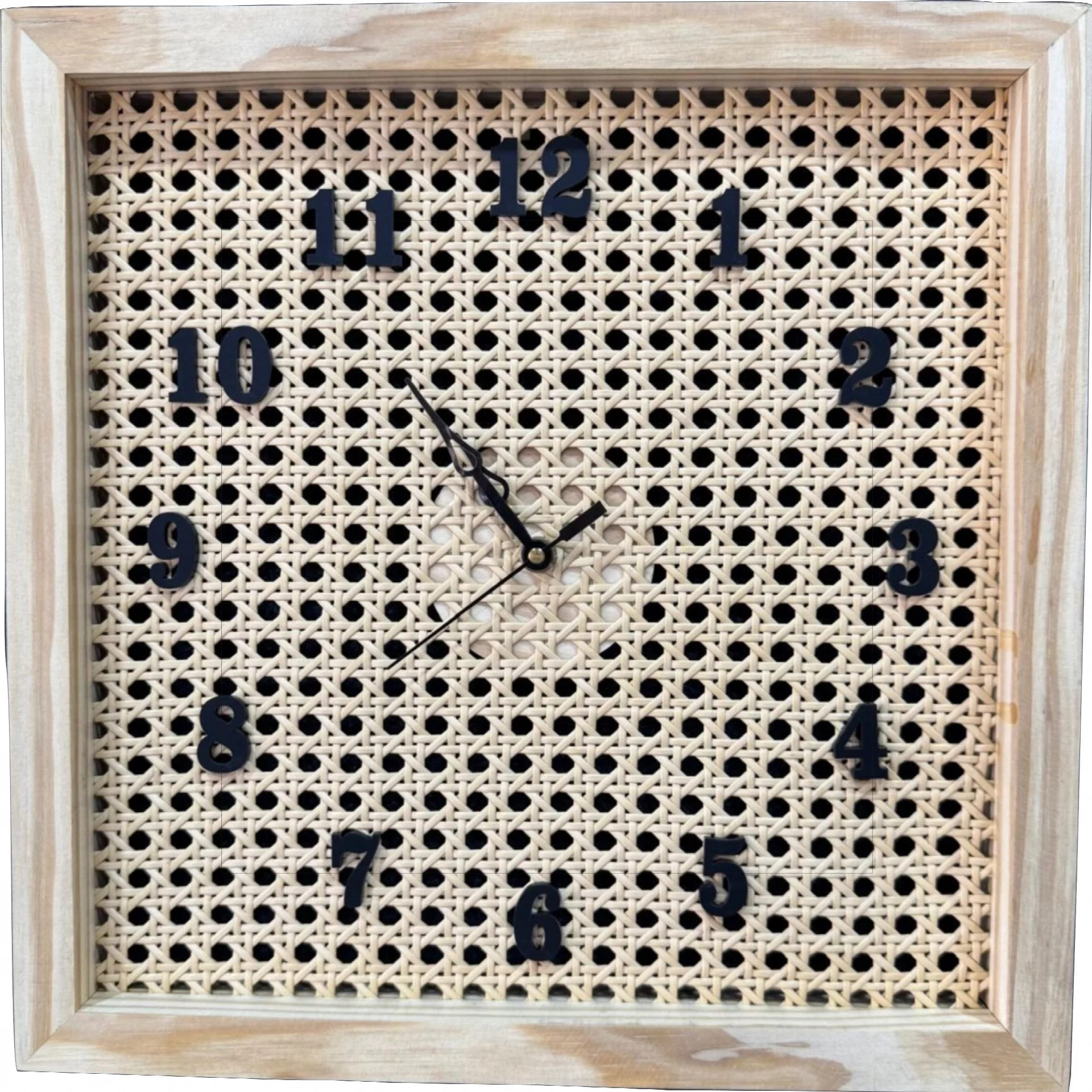 Wooden Wall Clock Cloud Shape
