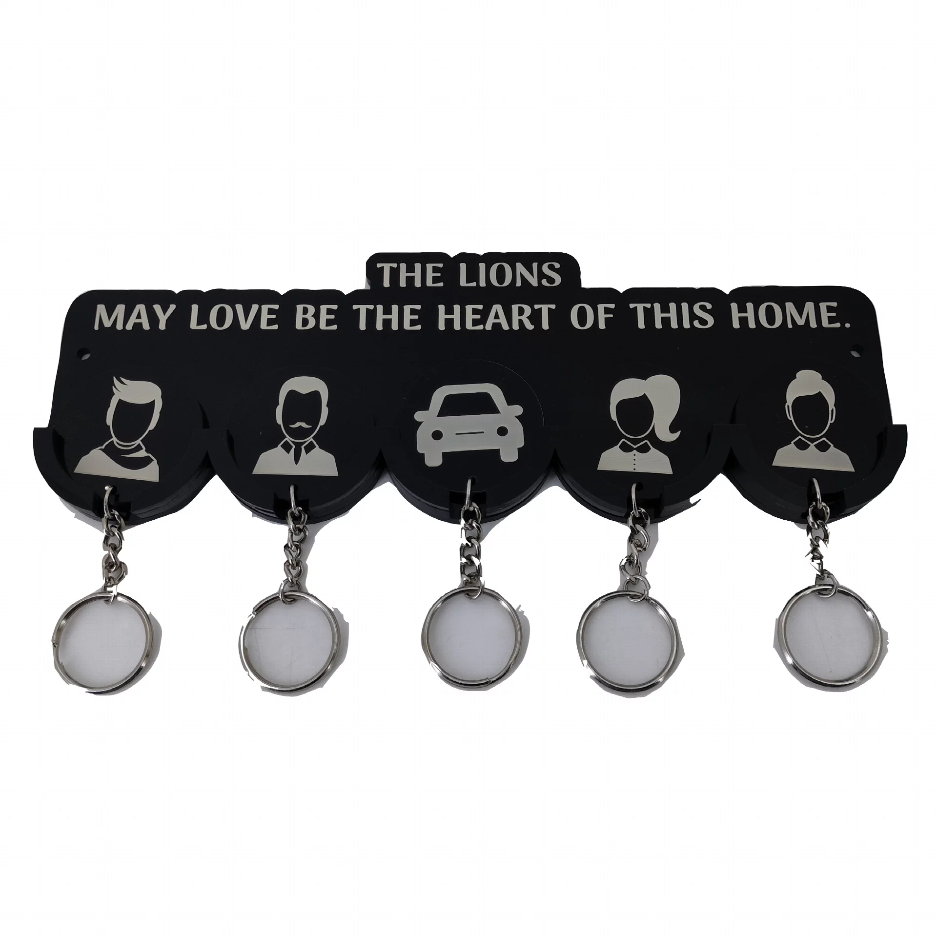 Kritziee Handcrafted MDF Wood Key Holder with Shelf & Mobile Stand – Wall-Mounted Organizer