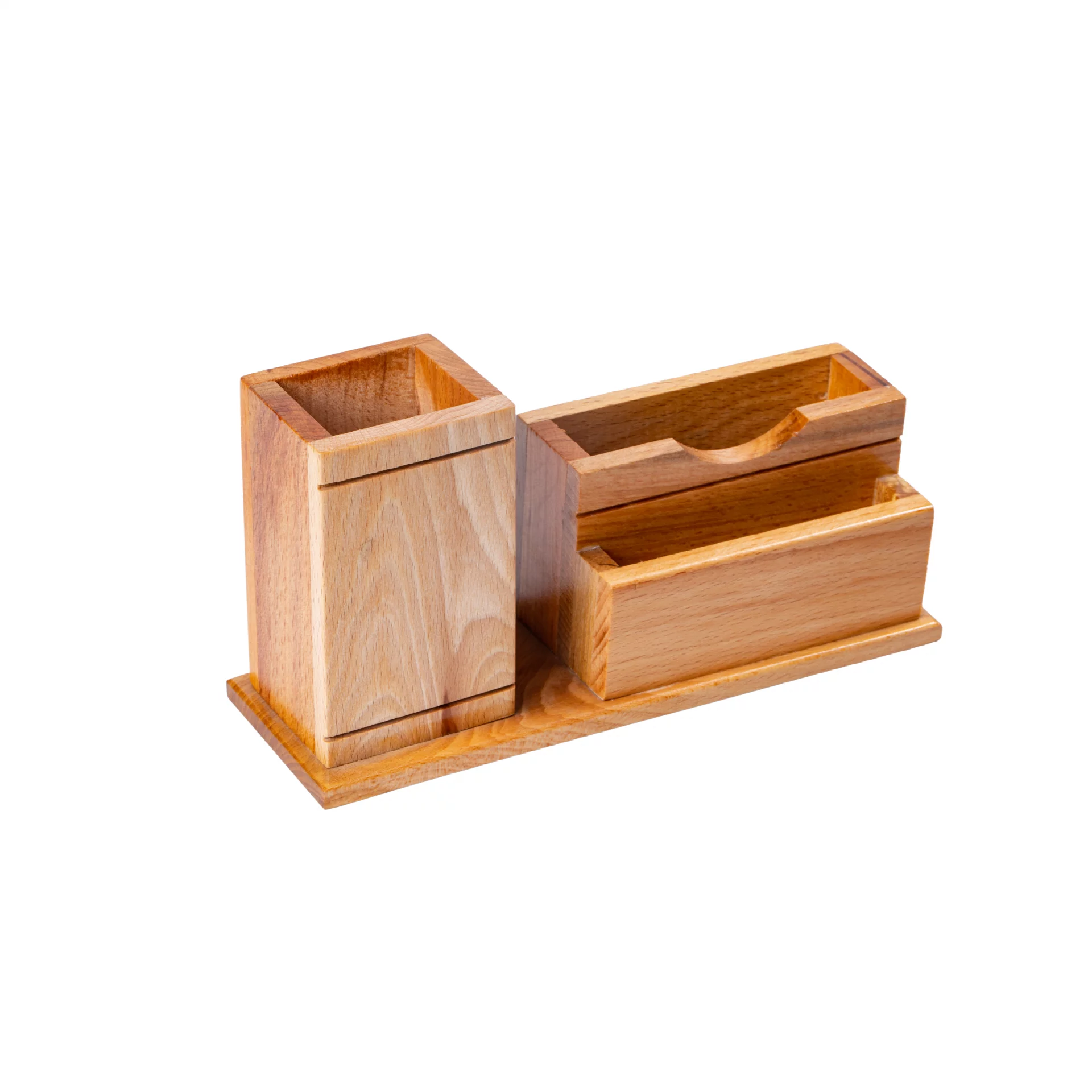 Pen Stand With Visiting Card & Mobile Holder
