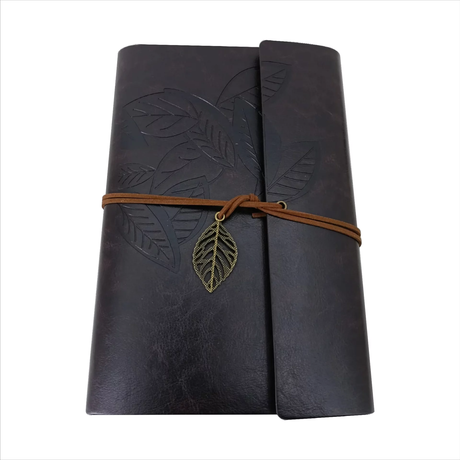 Be Unique Leather Diary Embossed With Leaf of Tree & a Quote