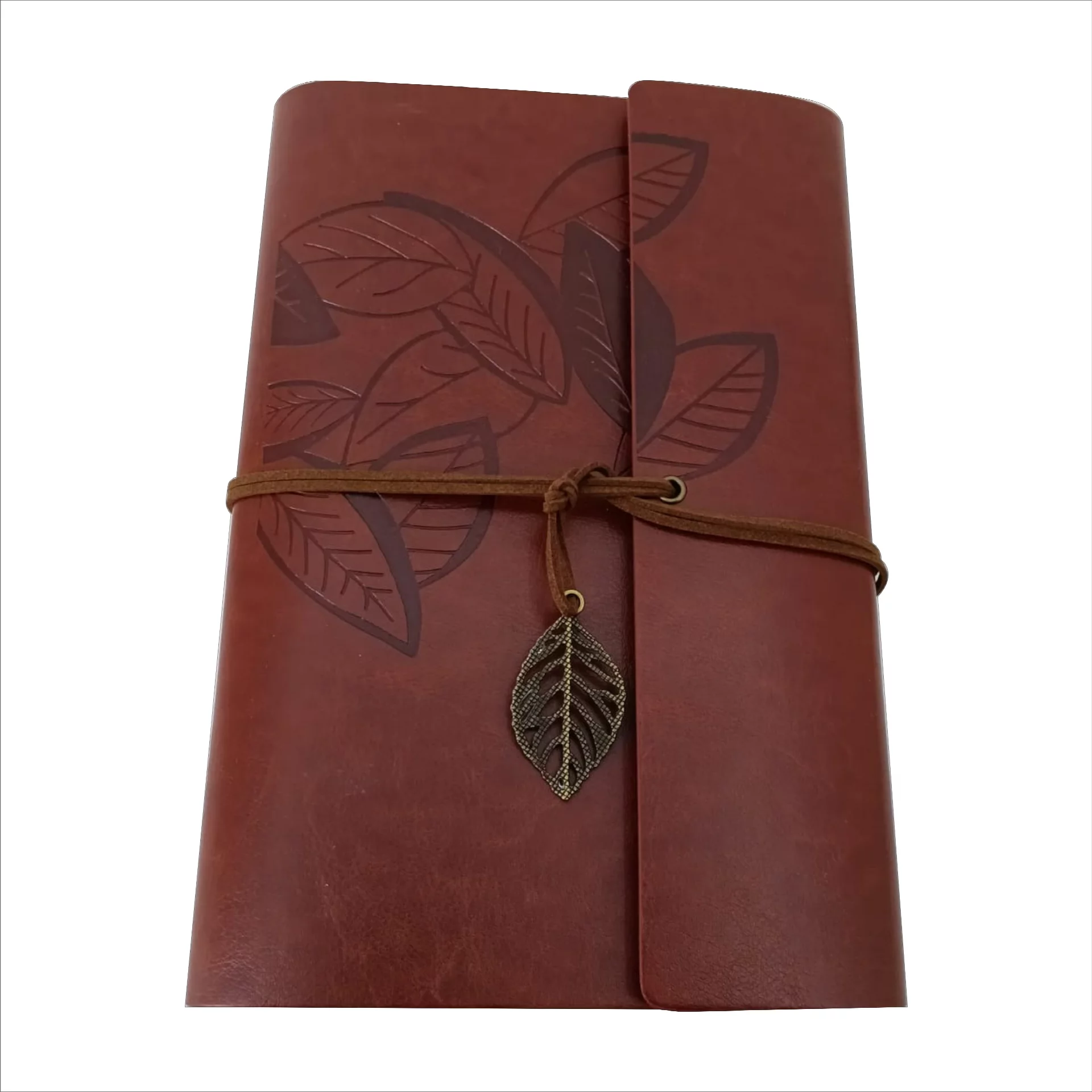 Be Unique Leather Diary Embossed With Leaf of Tree & a Quote