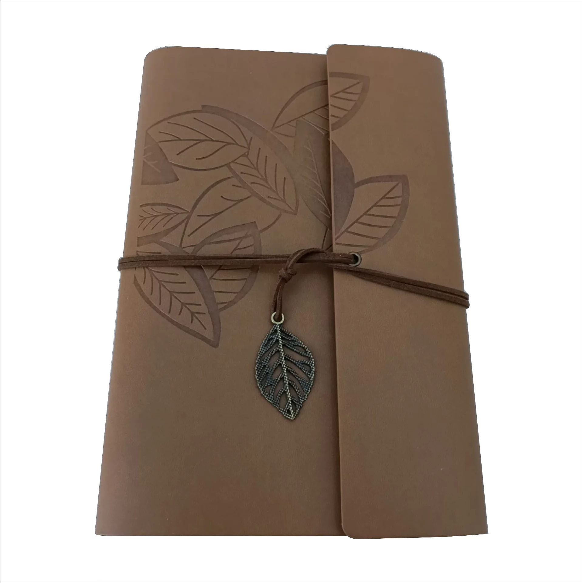 Be Unique Leather Diary Embossed With Leaf of Tree & a Quote