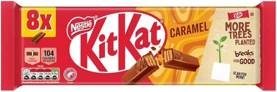 KitKat 2 Finger Caramel Chocolate Biscuit Bars