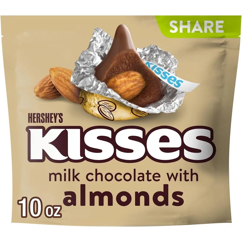 Hershey's Kisses Milk Chocolate with Almonds 283G