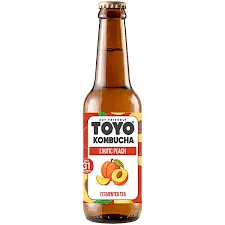 TOYO KOMBUCHA NON ALCOHOLIC EXOTIC PEACH FERMENTED TEA 330ML