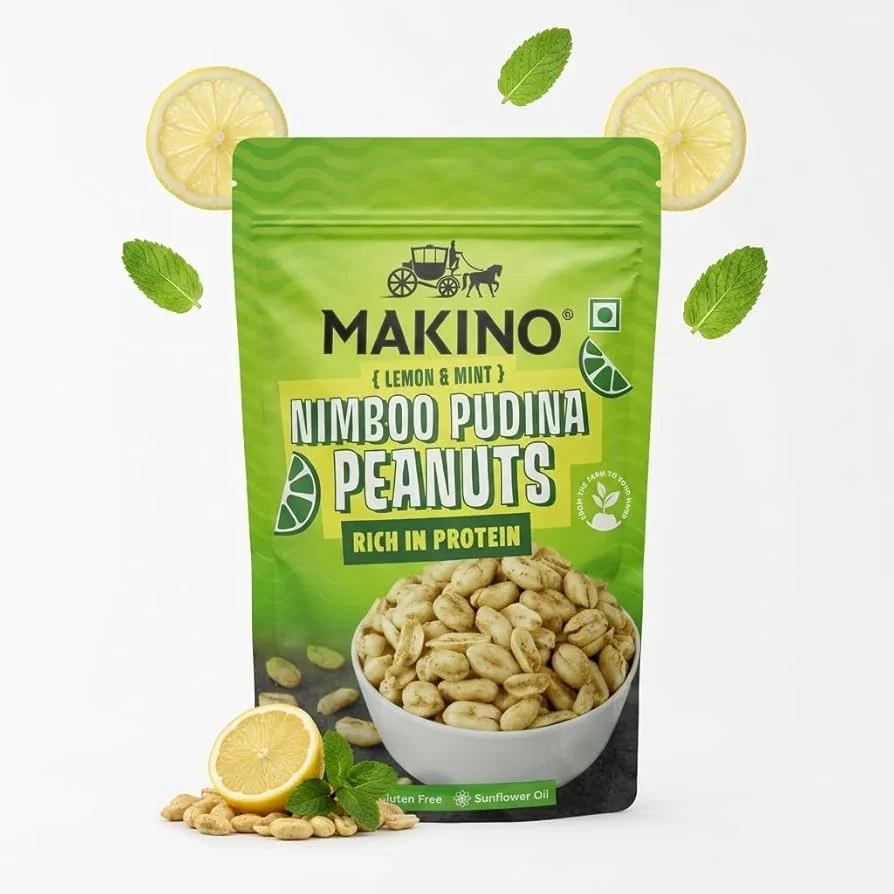 MAKINO Nimbu Pudina Peanuts Rich in Protein 150gm