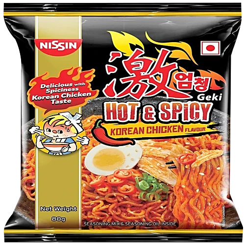 Nissin Geki Hot & Spicy Korean Chicken Flavour 80g