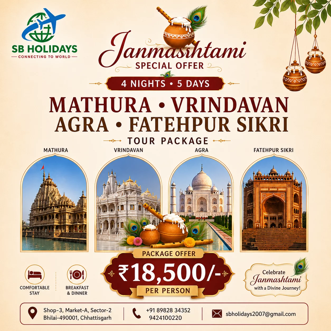Spiritual & Historic Trip S B TRAVELS AND SERVICES SHOP NO 3 A MARKET SECTOR 2