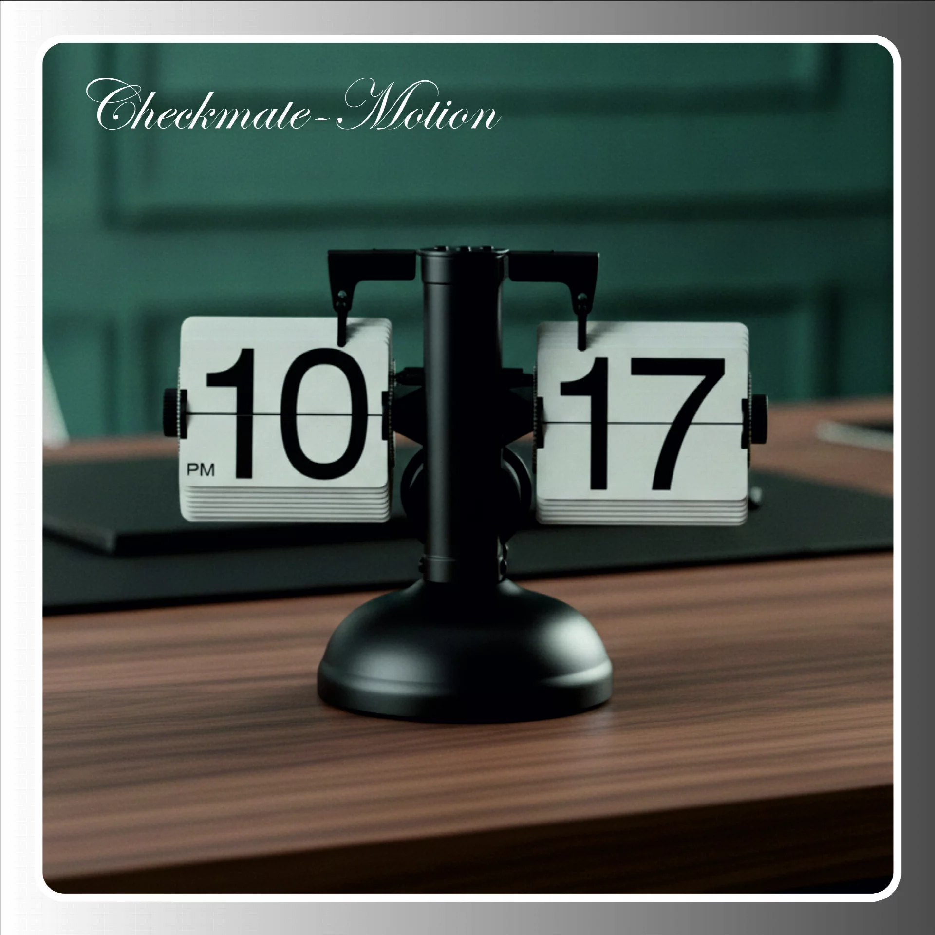Stainless Steel Desk Clock