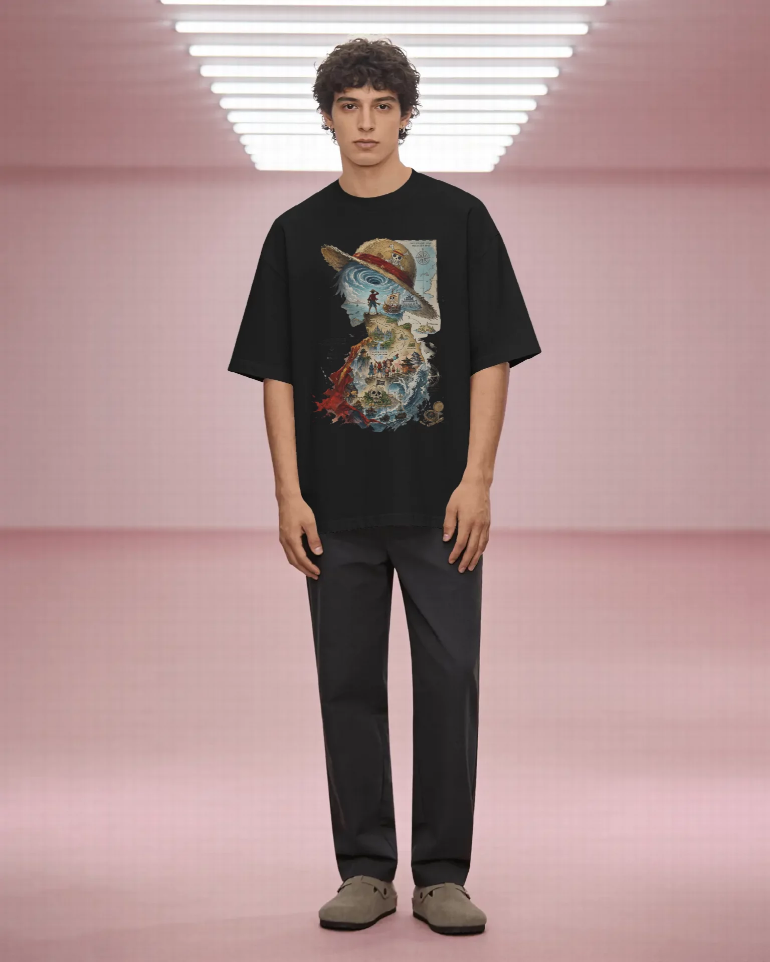 Grand Line Odyssey French Terry Oversized Graphic T