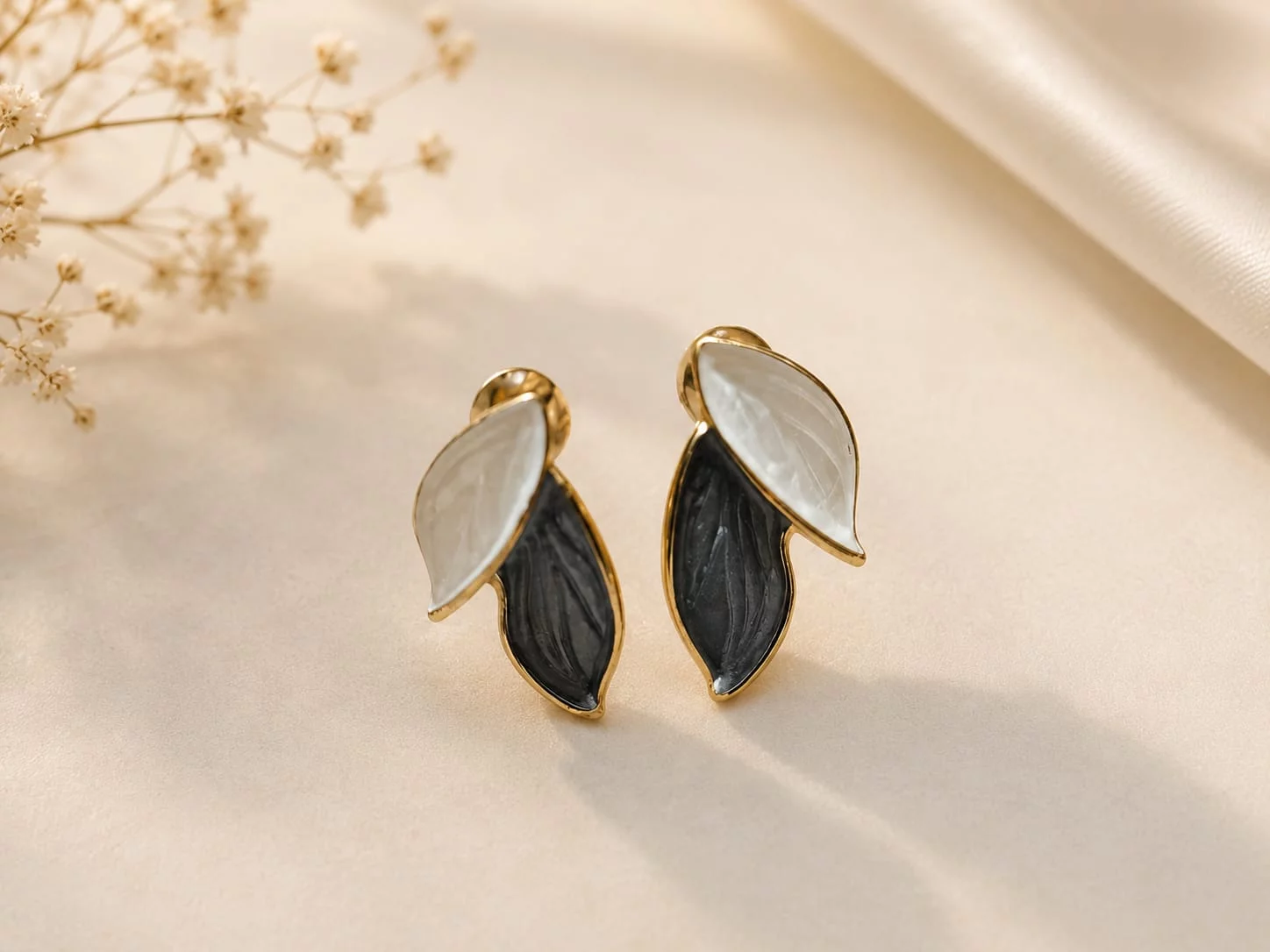 Gold Plated Double Leaf Studs Kairavi Vijay Nagar, Indore, Madhya Pradesh 452010, India