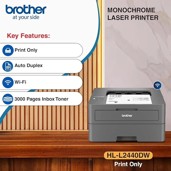 Brother HL-L2440DW Mono Laser Printer(Print Only)