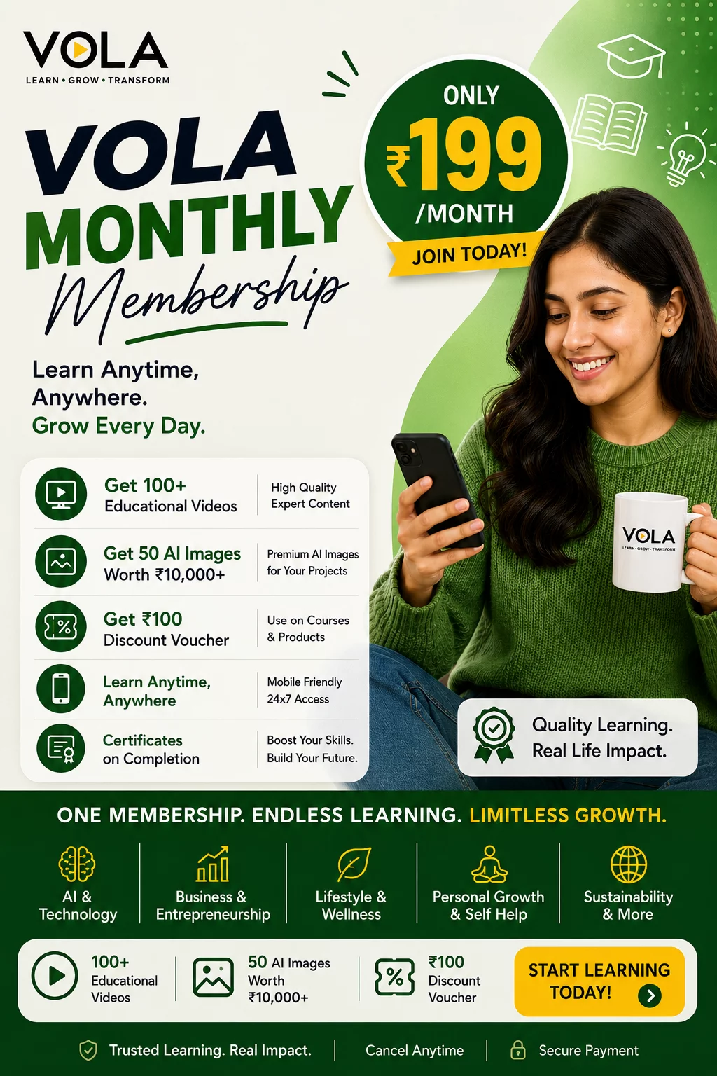 VOLA Membership @199/month Vocational Learning Academy Noida, Sector 99 Noida, Uttar Pradesh 201301, India