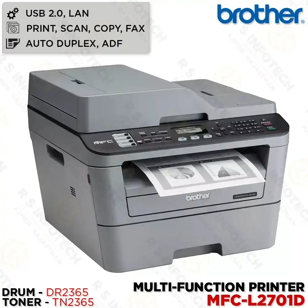 Brother MFC-L2701D Multifunction Printers (Print / Scan / Copy / Fax)