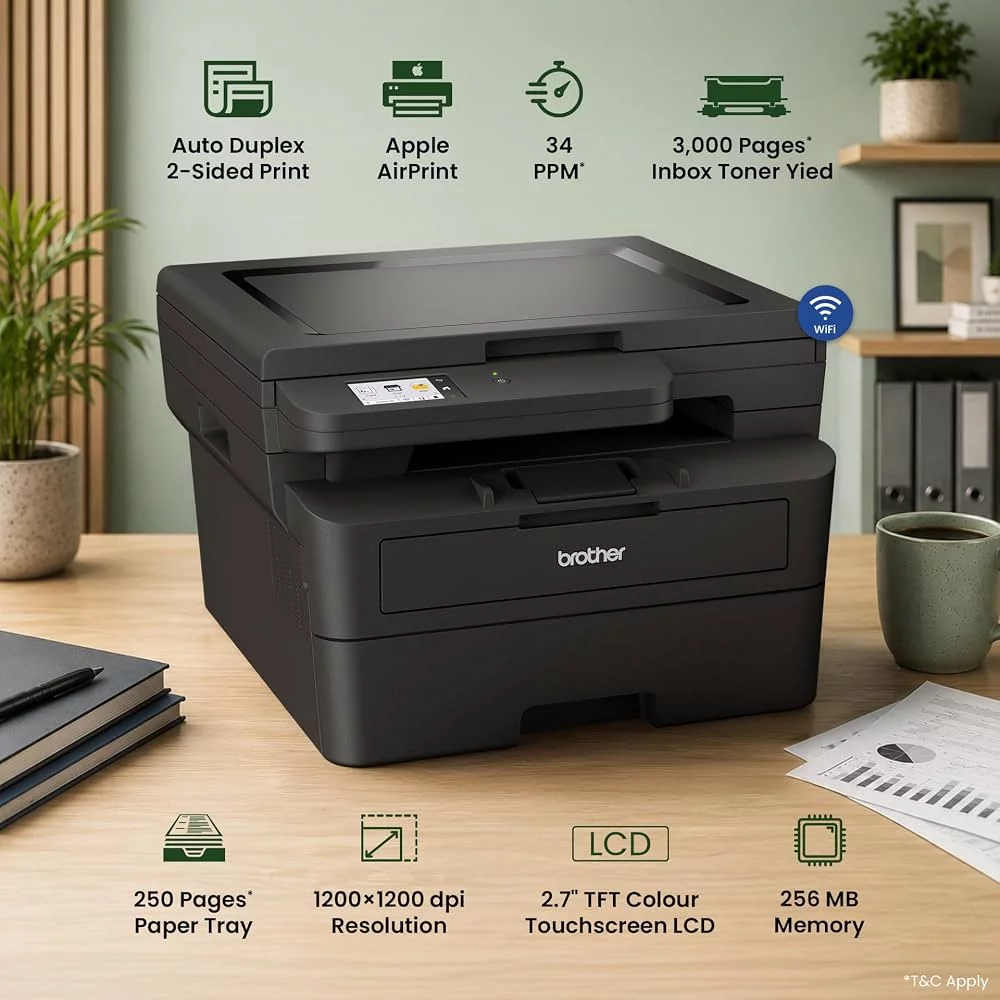Brother DCP-L2680DW Multifunction Printers (Print / Scan / Copy)