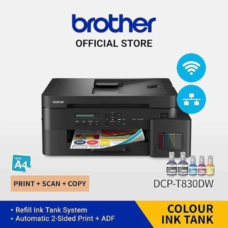 Brother DCP-T830DW Multifunction (Print / Scan / Copy) Ink Tank Printer CENTRONIX COMPUTERS 📍 M4, Navrang Plaza, 35, Sneh Nagar, Sapna Sangeeta Main Road, Indore (M.P.) – 452001