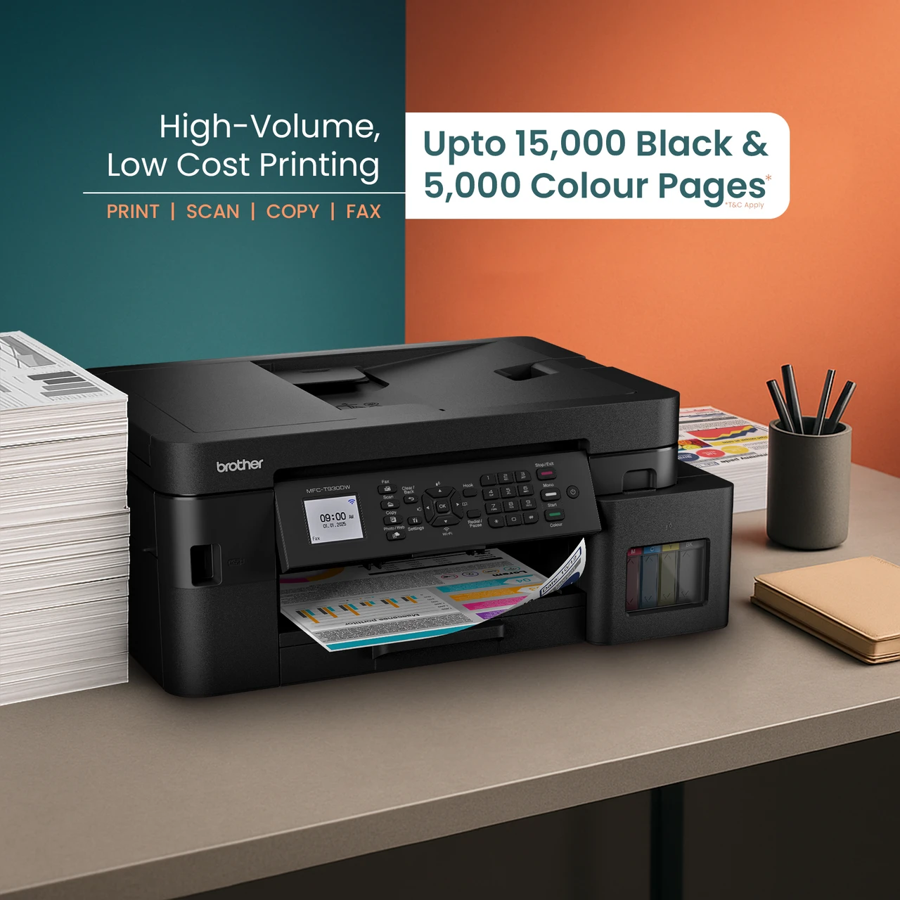 Brother MFC-T930DW Multifunction (Print / Scan / Copy / Fax) Ink Tank Printer