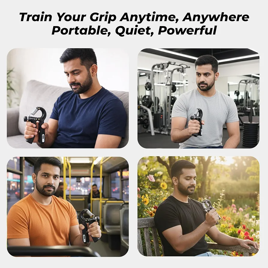 Adjustable Hand Gripper with Counter