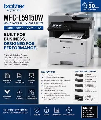 Brother MFC-L5915DW Multifunction Printers (Print / Scan / Copy / Fax)