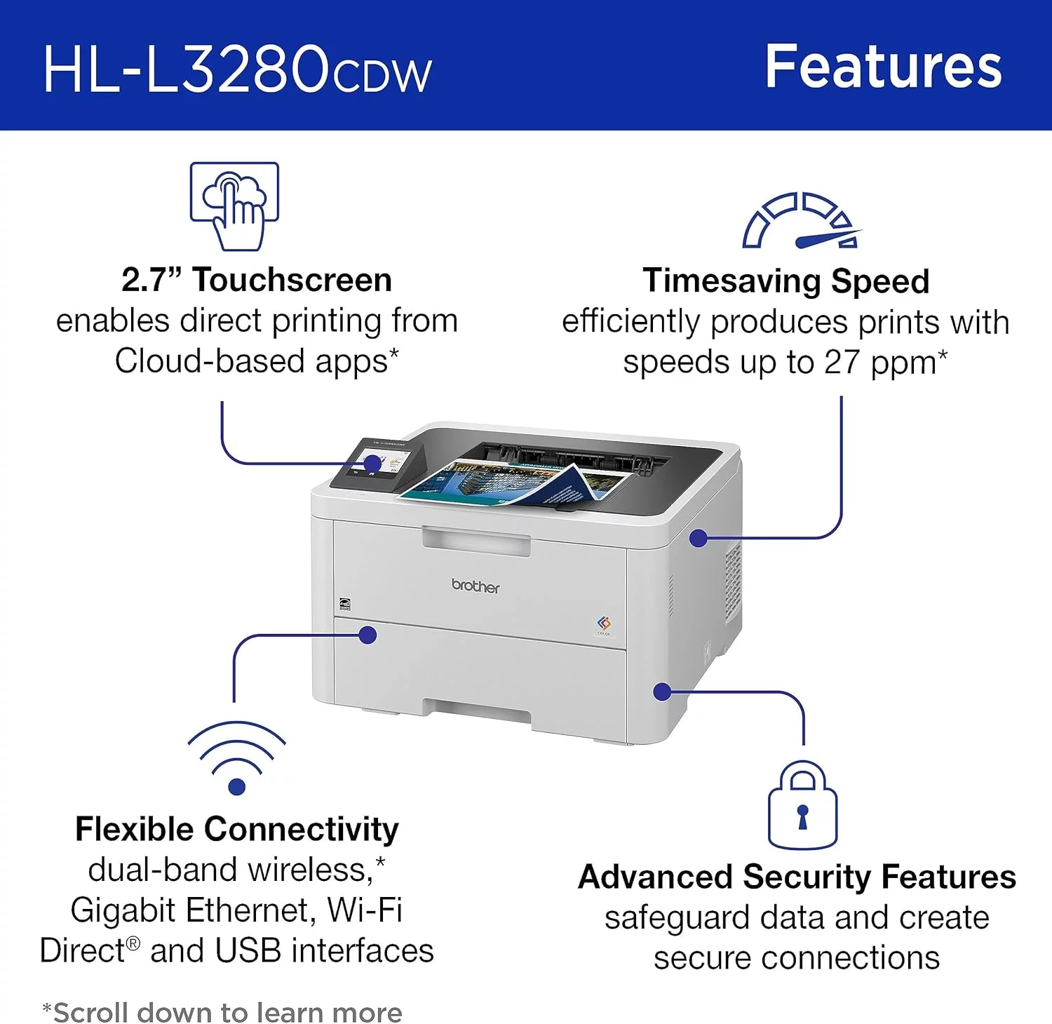 Brother HL-L3280CDW Multifunction Printer (Print Only)