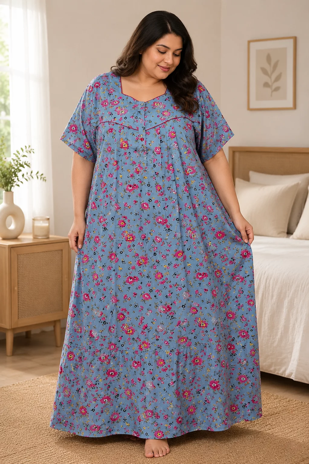 Cotton Fabric Nightwear