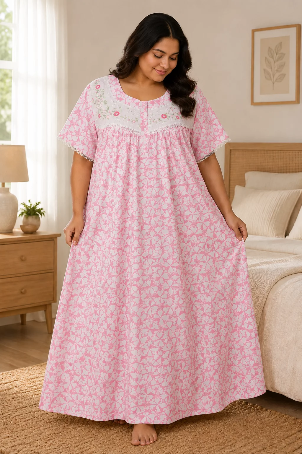 Cotton Fabric Nightwear