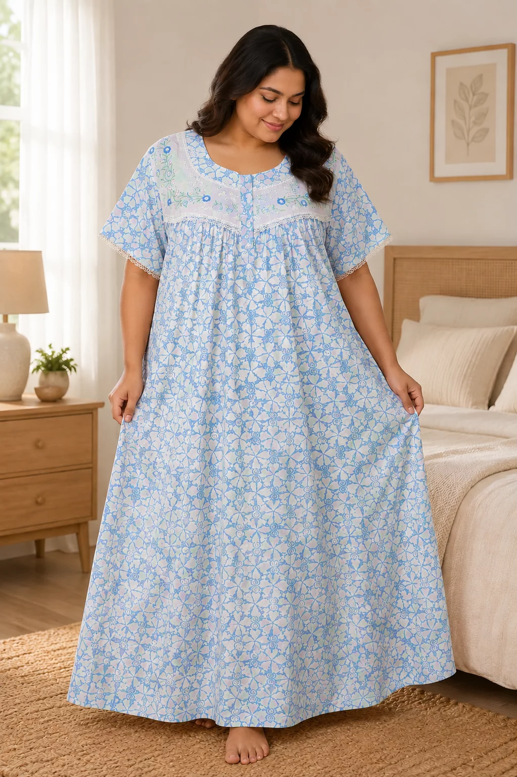 Cotton Fabric Nightwear