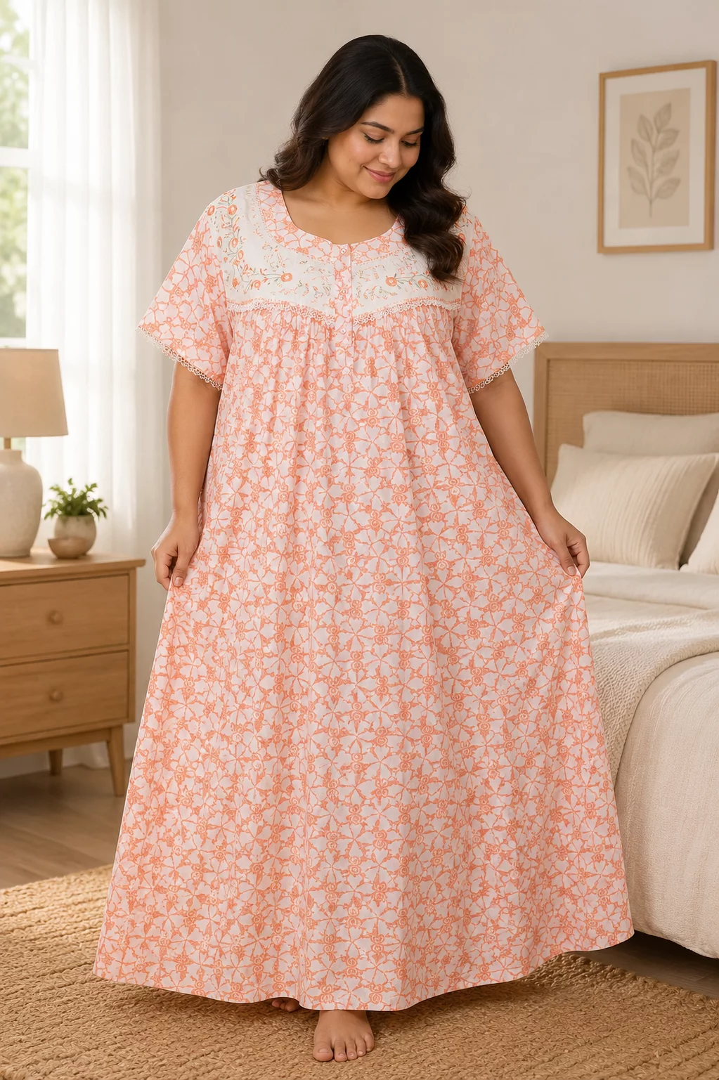 Cotton Fabric Nightwear