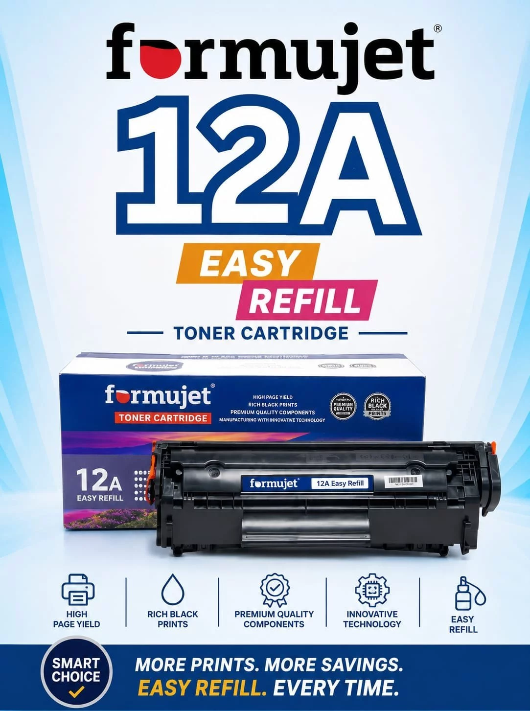 Formujet 12A Easy Refill Toner Cartridge, Compatible CENTRONIX COMPUTERS 📍 M4, Navrang Plaza, 35, Sneh Nagar, Sapna Sangeeta Main Road, Indore (M.P.) – 452001