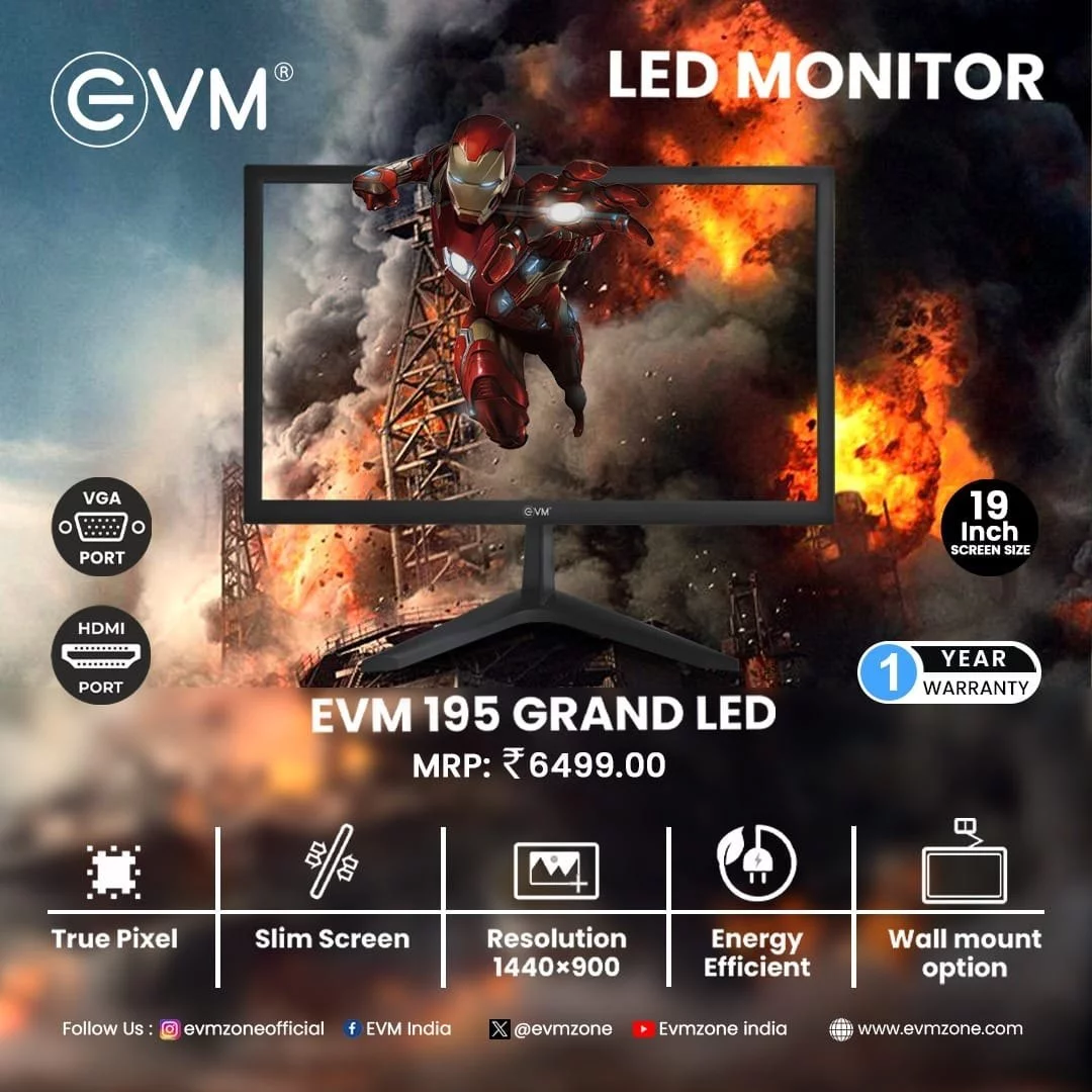 EVM 195 Grand LED Monitor