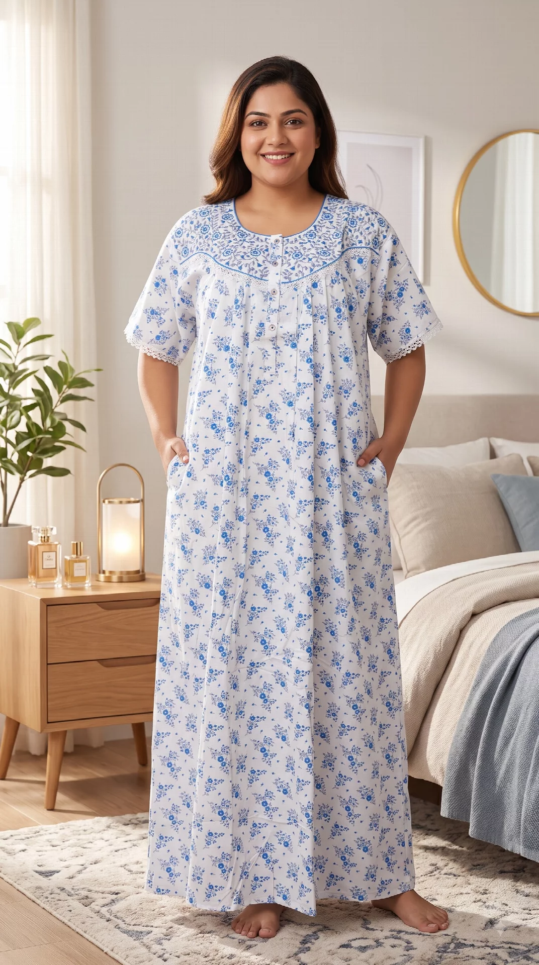 Cotton Fabric Nightwear