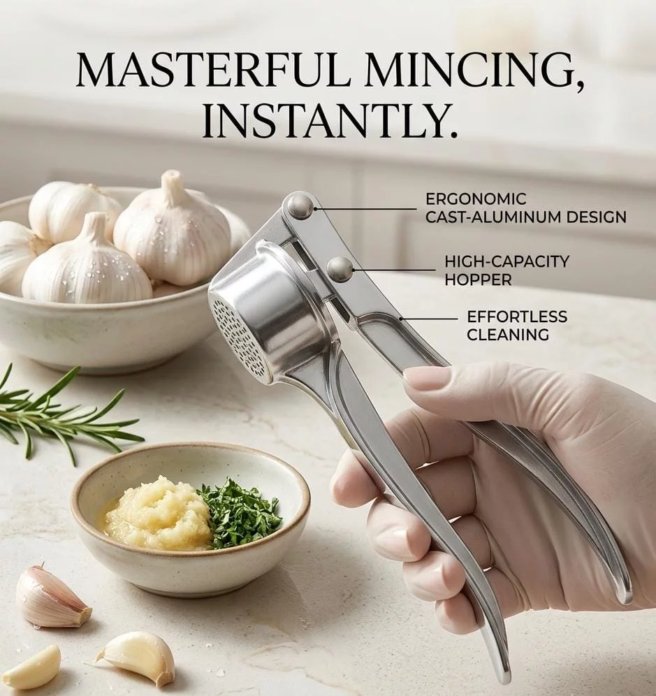 Steel ka garlic press Easy to Use
