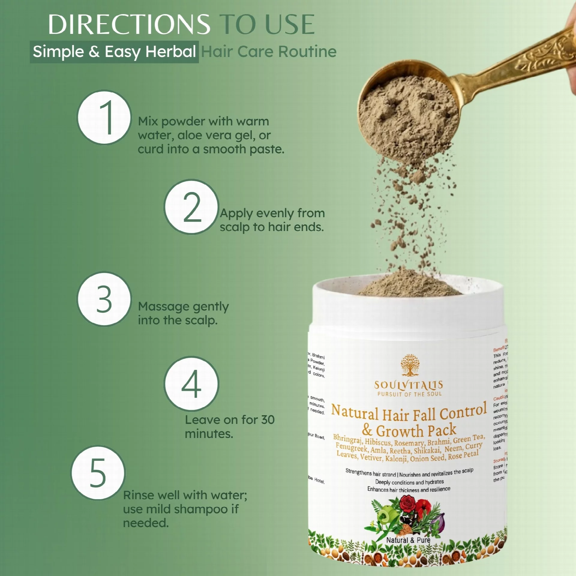 Natural Hair Fall Control & Growth Pack