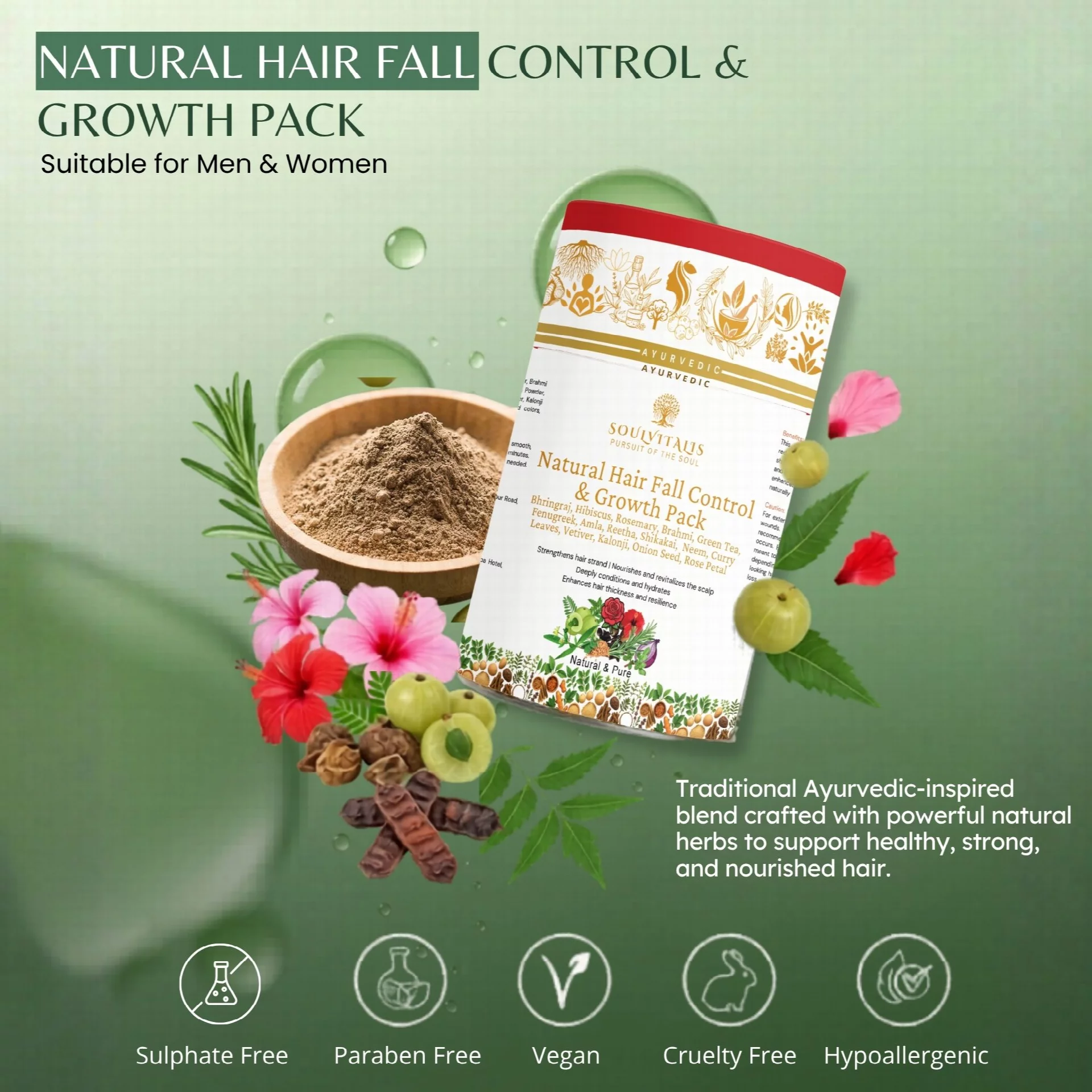 Natural Hair Fall Control & Growth Pack