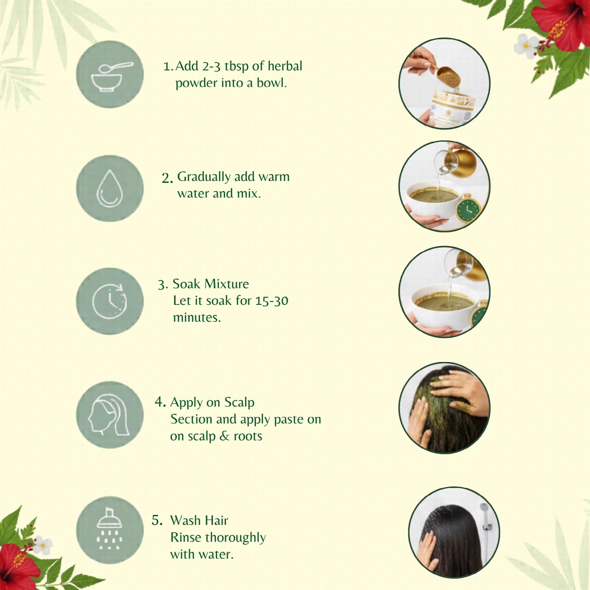 Natural Root Strength Shampoo Powder