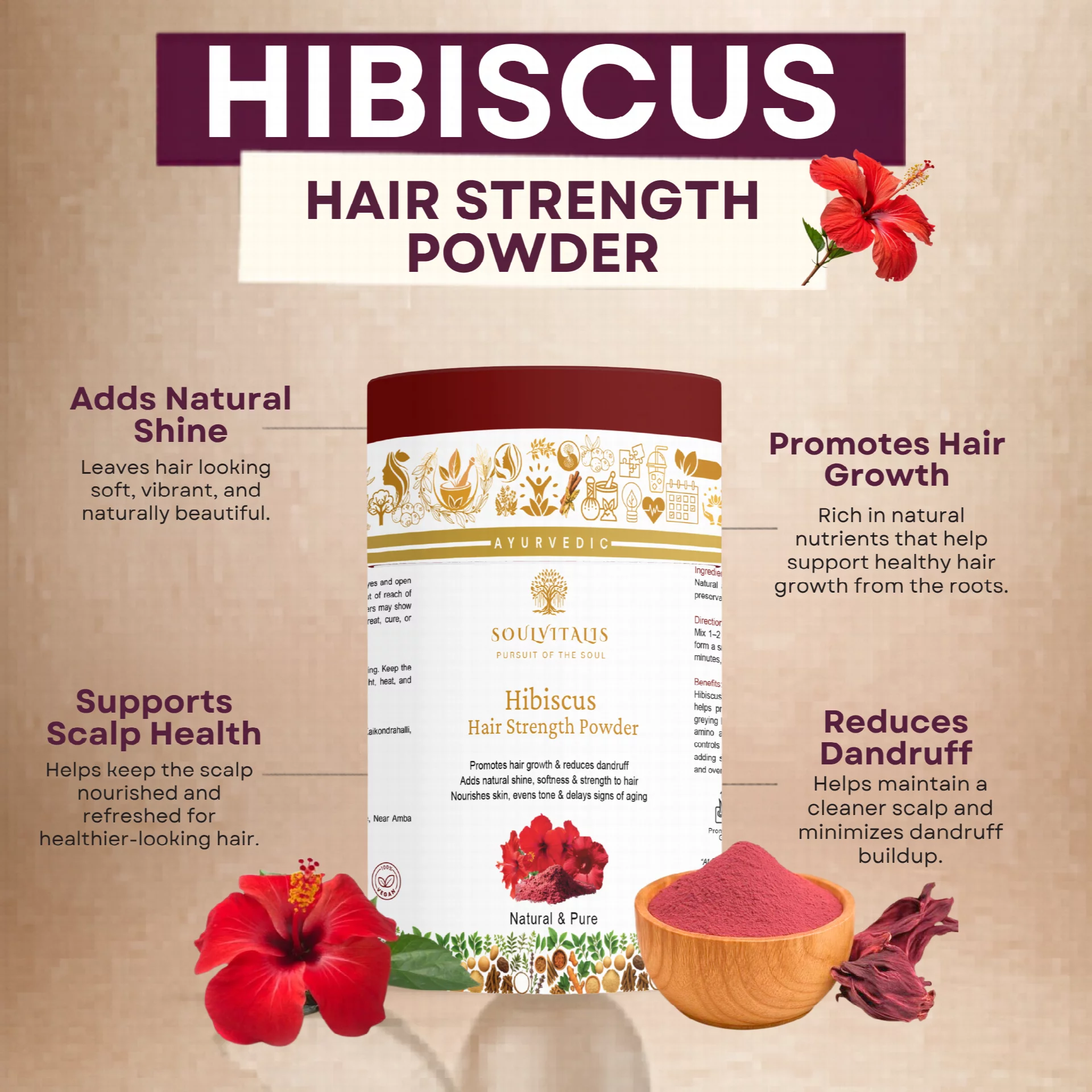 Hibiscus Hair Strength Powder