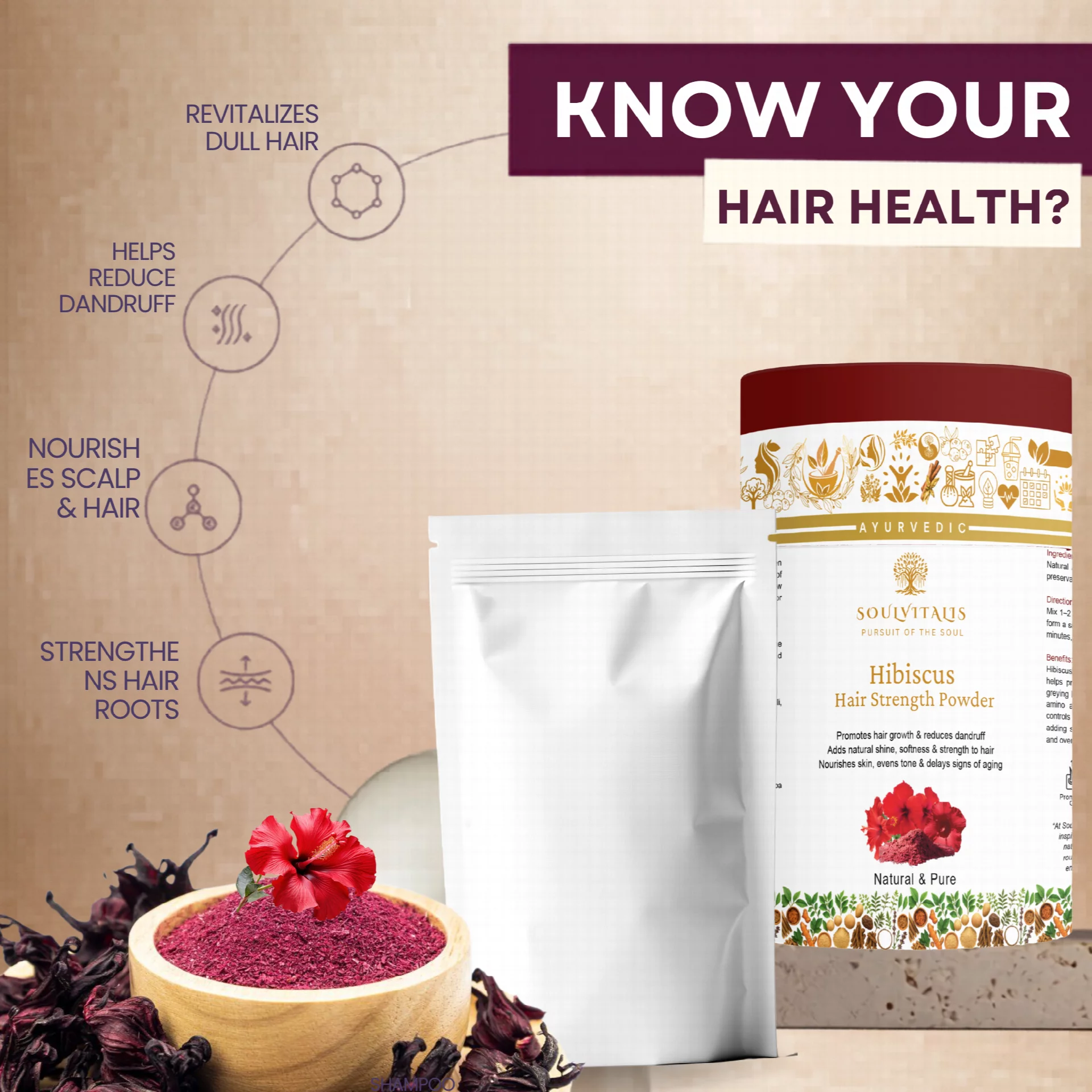 Hibiscus Hair Strength Powder