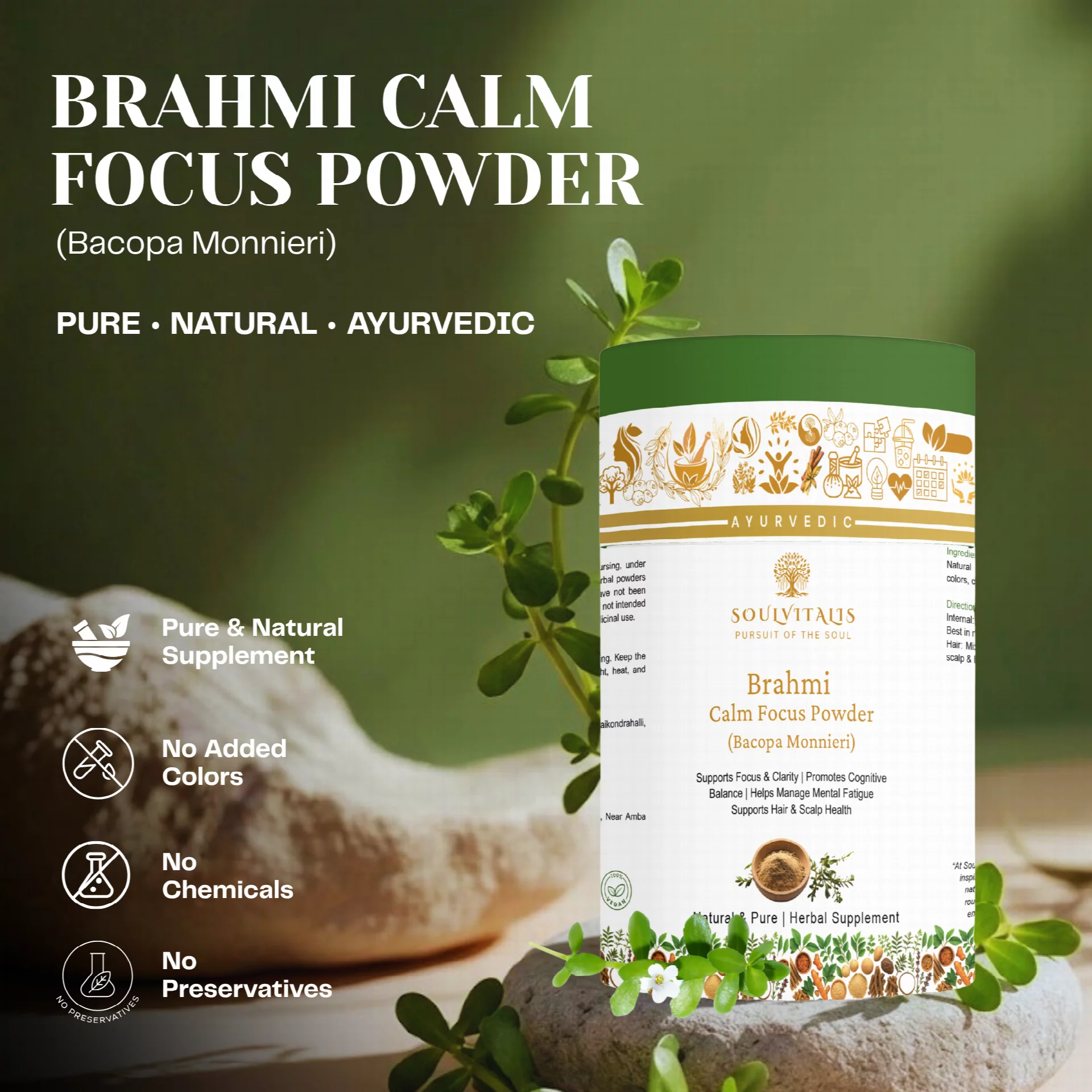 Brahmi Calm Focus Powder